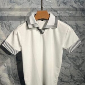 Premium Buttonless polo t-shirt - White